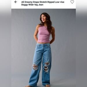 AE 6 X-Long Low Rise Baggy Wide Leg  Dreamy Drape with Lyocell,  light weight